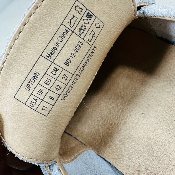 Vionic Uptown Penny Loafers Women 11 Blue Suede Slip On Casual Shoes - Picture 8 of 8